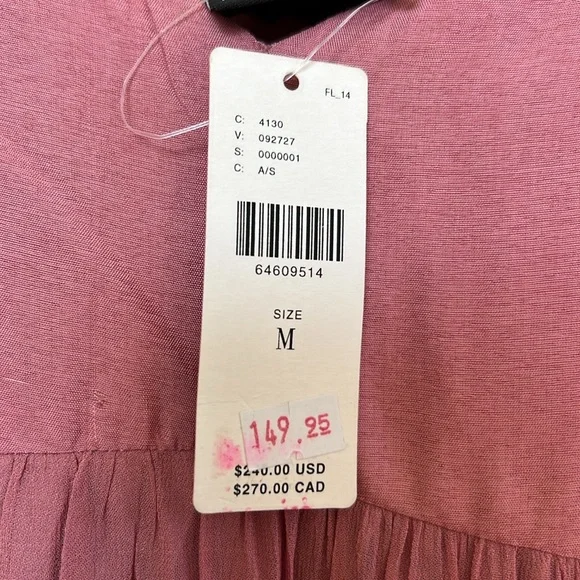 Anthropologie maxi dress Nirmooha  NWT Pink Blue And Chocolate. Really lovely - Picture 9 of 16